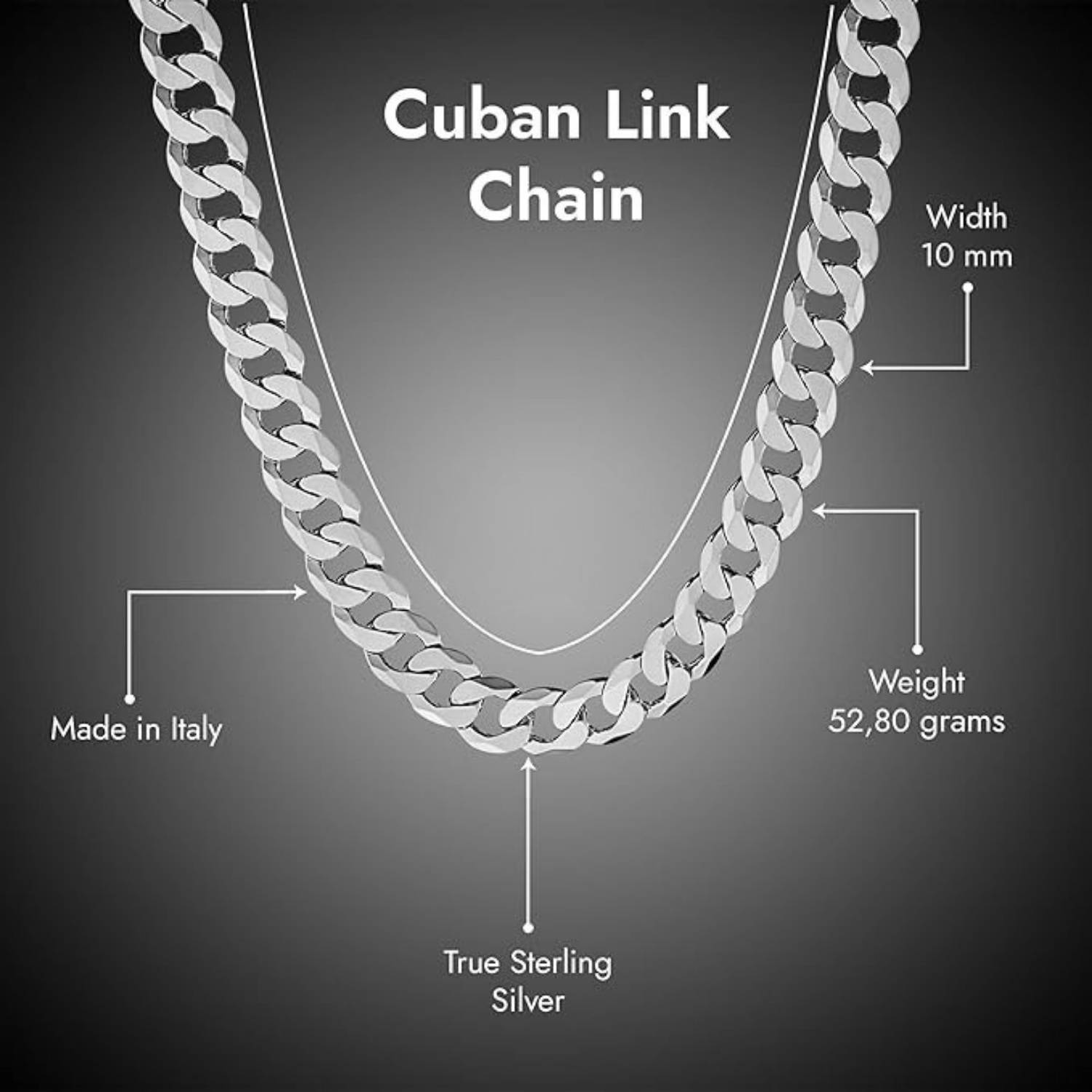 Cuban Link Chain - 18" Length: image 5