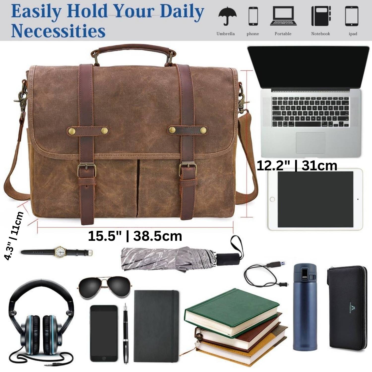 Mens Messenger Bag: image 3